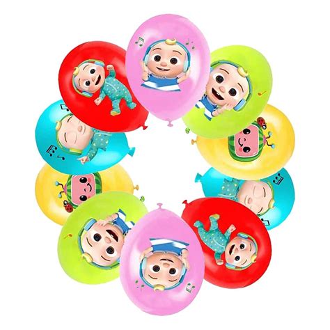 Buy 25PCS Cocomelon Latex Balloons 12 Inch Cocomelon Birthday ...