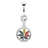 10 Best Pot Leaf Belly Rings 2024 | There's One Clear Winner ...