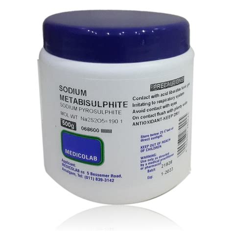 Sodium Metabisulphite (500g) - MedicoLab