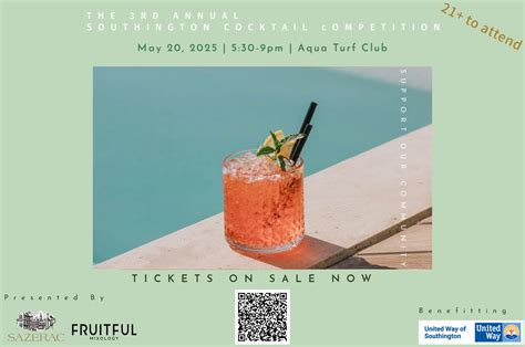 May 20 | 3rd Annual Southington Cocktail Competition | Southington, CT ...