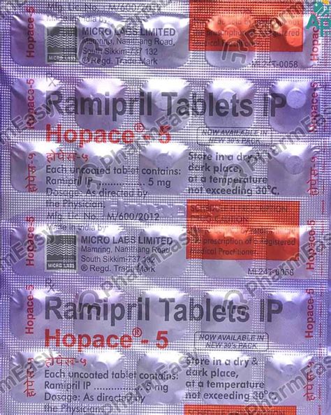 Hopace 5 MG Capsule (30): Uses, Side Effects, Price & Dosage | PharmEasy