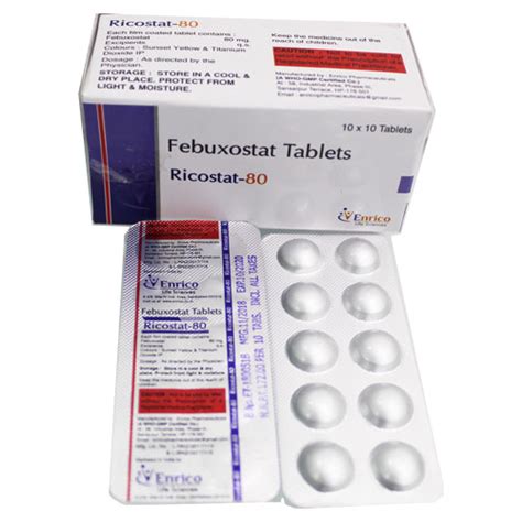 RICOSTAT-80 Tablets Enrico Pharmaceuticals