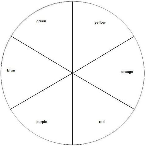 Printable Color Wheel Template Kindergarten | Template.vercel.app