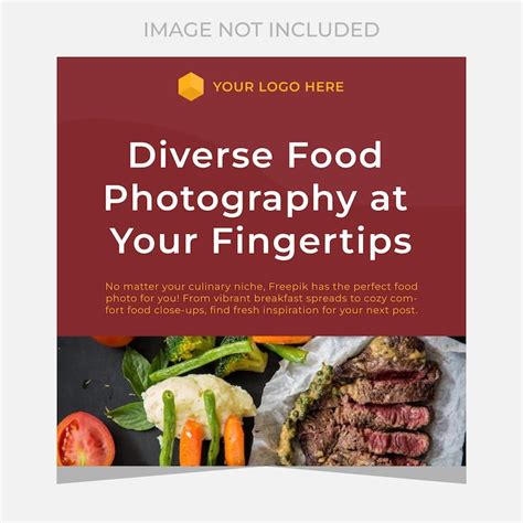 Food photography placeholders Vectors - Download Free High-Quality ...