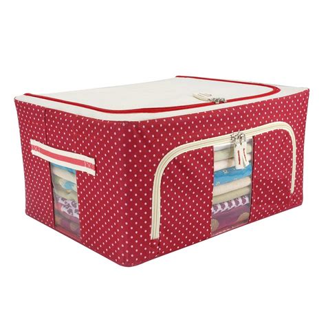 Buy MeRaYo Foldable Wardrobe Organizer Zipper Storage Boxes for Clothes ...