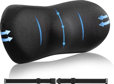 SHAKERINO Lumbar Support Pillow – Memory Foam Lumbar Pillow for Lower ...