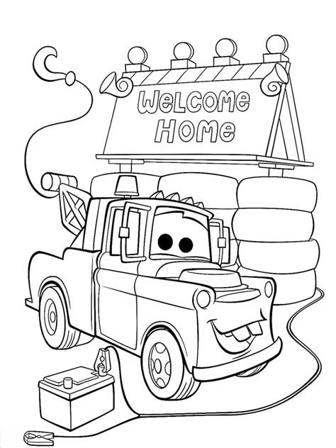 Disney Pixar Cars Coloring Pages