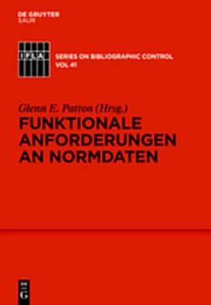 Buy Funktionale Anforderungen an Normdaten: Ein Konzeptionelles Modell ...