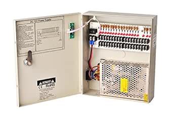18 Channel DC12V 10 Amp Reset Fuse CCTV DC Distributed Power Box with ...