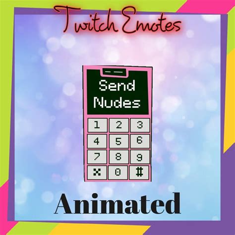 Animated Calculator Send Nudes Emote, Twitch Emotes, Cute Emotes, Discord Emotes, Streamer ...