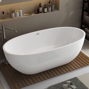Plantex Acrylic Bathtub For Bathroom/Bath Tub For Adults/Deep Soaker ...
