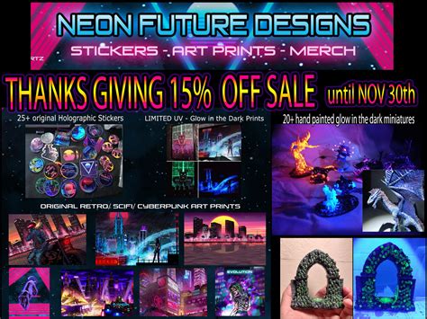 My Retro-Scifi etsy sticker/ merch shop 15% off 60+ items until NOV ...