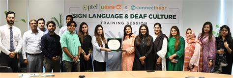 PTCL Group collaborates with ConnectHear to conduct sign language training