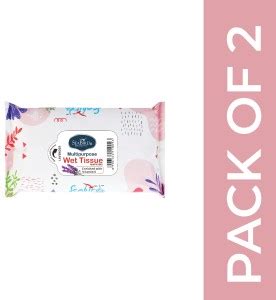 seabird Ultra Soft Fresh Clean Glow Wipes Pocket Size Facial Wet Tissue ...