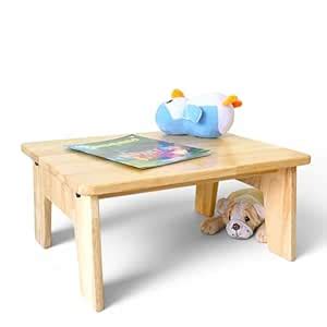 Rustic Lumber Design Studio Classic Chowki | Montessori Chowki | Wooden ...