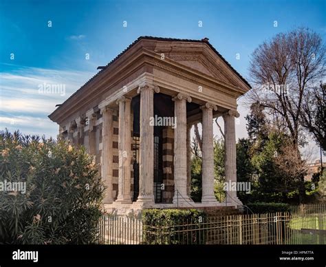 Temple of Fortuna Virilis or Temple of Portunus in Rome, Italy Stock ...