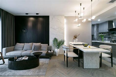 温暖木质+高级灰！78平简约优雅公寓设计 - 设计之家