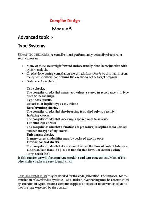 Compiler Design - IMPORTANT QUESTION - Compiler Design Module 5 ...