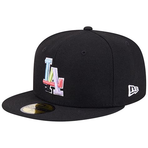 Men's New Era Black Los Angeles Dodgers Multi-Color Pack 59FIFTY Fitted ...