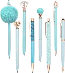 VIETNAM Fancy Pen Set Ballpoint Pens Metal Crystal Diamond Glitter Pen ...