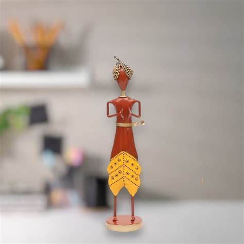 Buy VEDAS Mystical Indiana Metal Musician with Jhal Figurine from Vedas ...