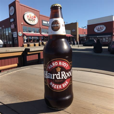 Charming Outdoor Scene Featuring Hard Root Beer Bottle Against Vibrant ...