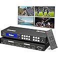 Yinker 4K HDMI Matrix Switch 4x4, HDMI Matrix Switcher/Splitter 4 in 4 ...