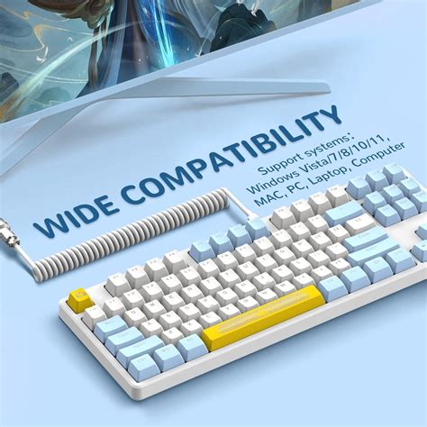 RGB Backlit Gaming Keyboard Hot-Swappable Blue | Ubuy India