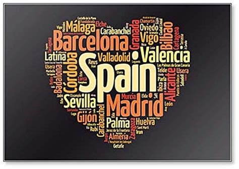 Buy List Of Cities And Towns In Spain, Word Cloud Collage, Illustration ...