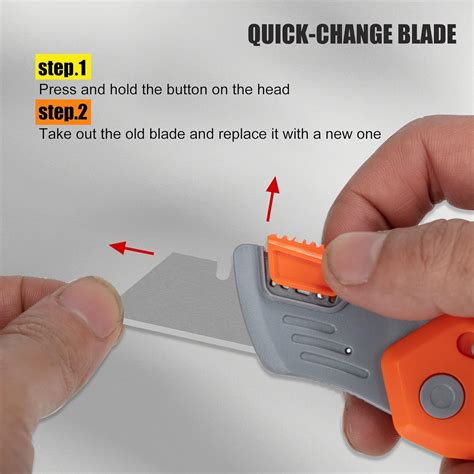 Buy KATA 6-Pack Utility Knife,Folding Box Cutter for Cartons, Cardboard ...