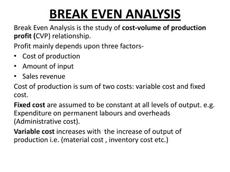 Image result for Tutorial Break-Even Analysis