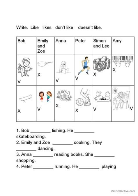 Worksheet of Like 的图像结果