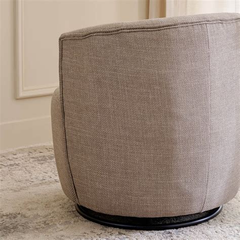 Buy Madona Fabric Swivel Accent Chair - Biege from Home Centre at just ...