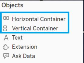 Image result for Adding Containers in Tableau