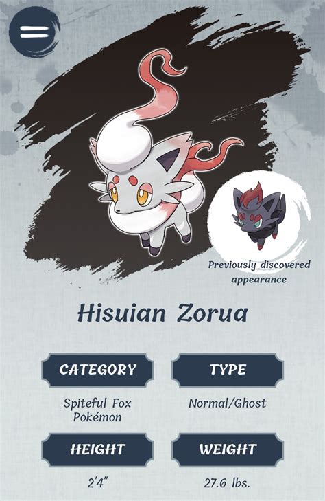 Pokemon Zorua Evolution Chart