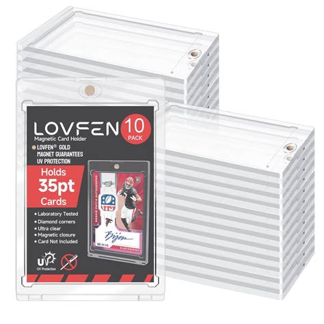 10 PCS Magnetic Trading Sports Card Holders, 35-Point One Touch ...