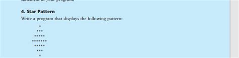 Star Patterns Write a Program Using Loops to Display the Following Patterns 的图像结果