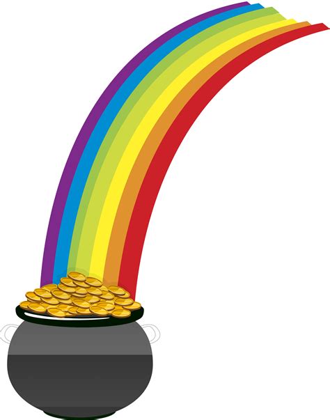 Download Pot Of Gold Rainbow SVG | FreePNGimg