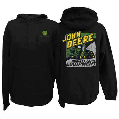 John Deere Mens Black Track Pullover Hoodie – ShopPremier.ca | Premier ...
