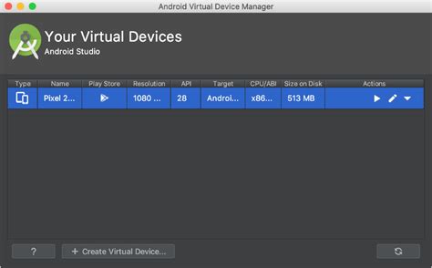 Image result for Android Virtual Device Manager