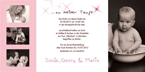 Text Fur Einladung Taufe