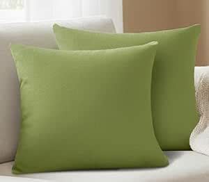 Buy Yellow Weaves Cotton Canvas Decorative Cushion Covers, (16 X 16 ...