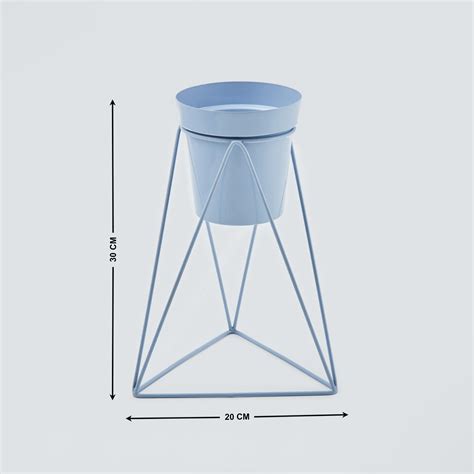 Buy Lets Garden Nest Set of 2 Iron Planters with Stand from Home Centre ...