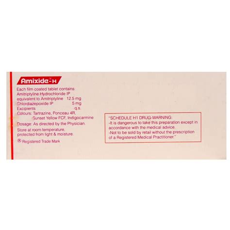 Amixide-H Tablet 10's Price, Uses, Side Effects, Composition - Apollo Pharmacy