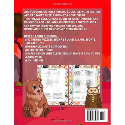 Crossword Puzzles for Kids Ages 10-12: 110 Fun | Ubuy India