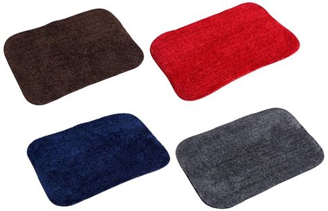 Yellow Weaves Microfiber Door Mat (Multicolour, 14X21-inches) - Set Of ...
