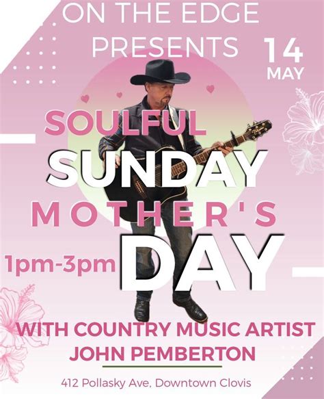 SOULFUL SUNDAYS AT ON THE EDGE WITH JOHN PEMBERTON , On The Edge ...