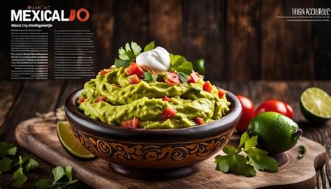 Mexican food background guacamole | Premium AI-generated image