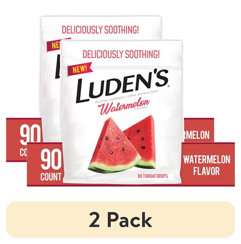 (2 pack) Luden's Sore Throat Drops, For Minor Sore Throat Relief ...