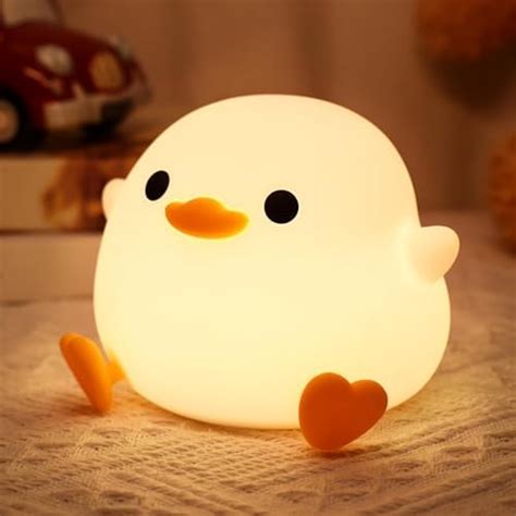 Seafront Children's Gift Pudding Duck Night Light Soft Light Eye ...